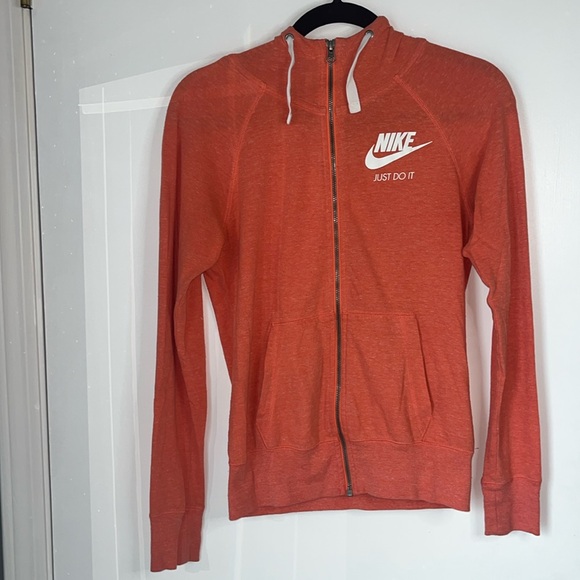 Nike Jackets & Blazers - Orange Nike zip up hoodie.